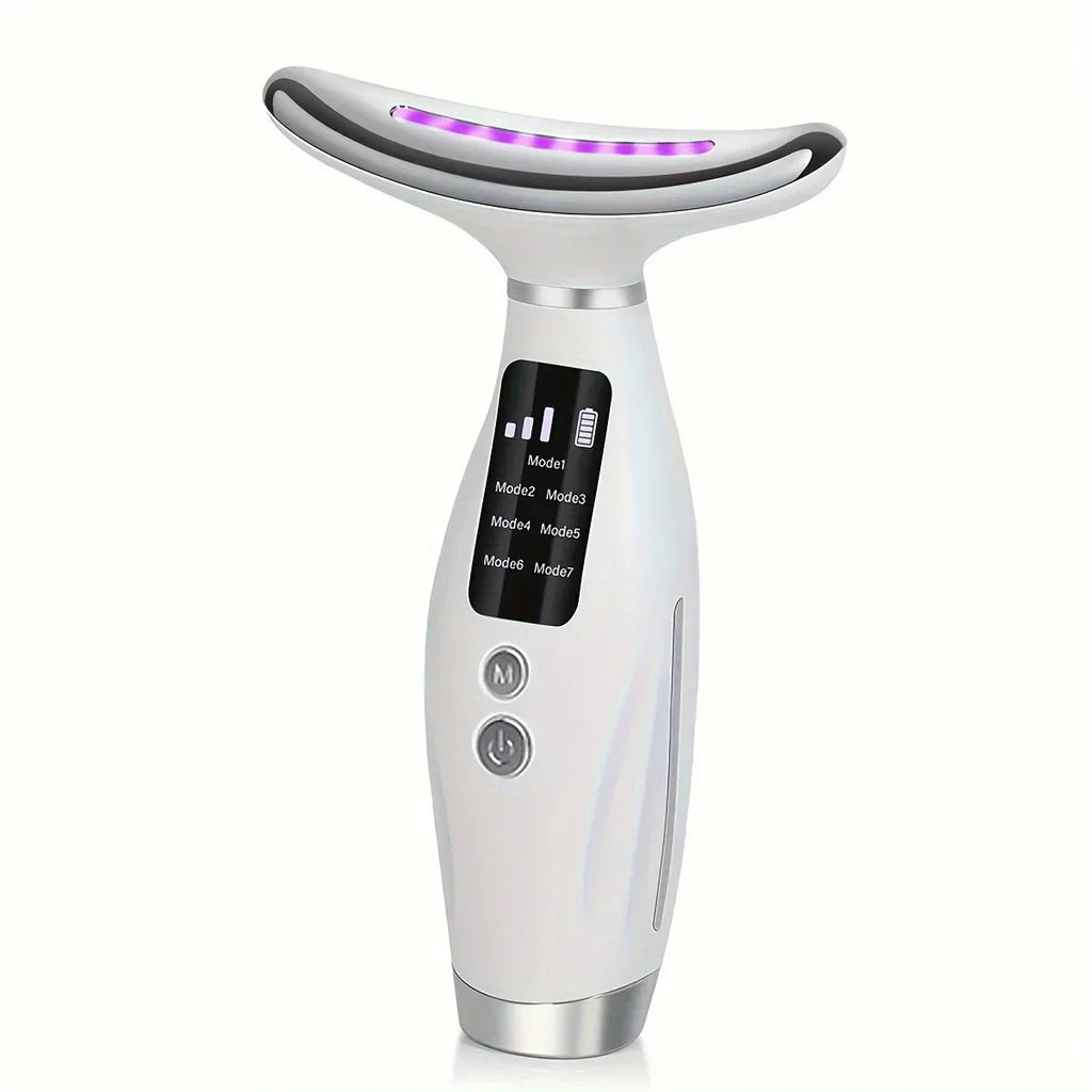 7-Mode Led Neck & Face Beauty Device – Skin Tightening, Lifting & Vibration