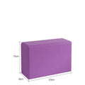 2 PCS EVA Yoga Block Foam Gym Blocks (Purple)