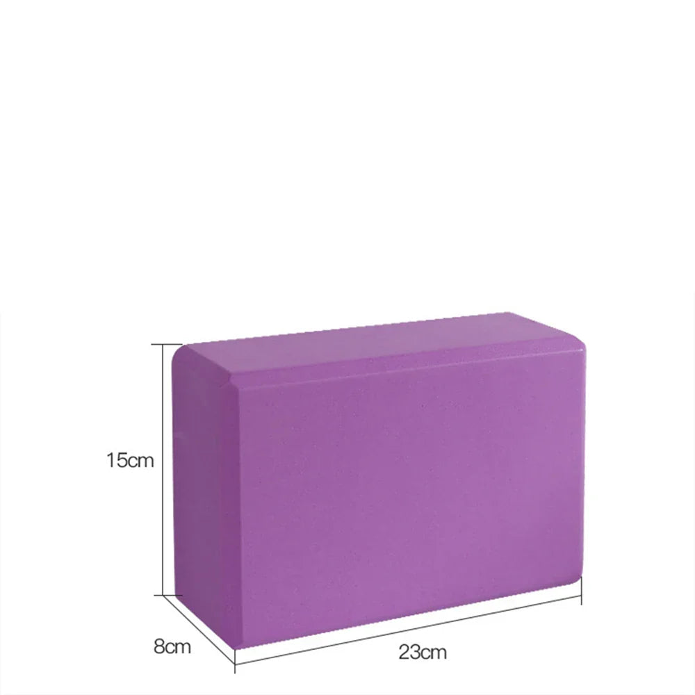 2 PCS EVA Yoga Block Foam Gym Blocks (Purple)
